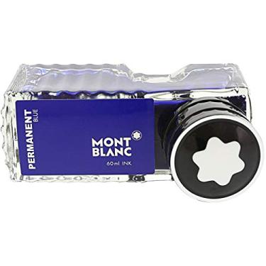 Imagem de Montblanc Frasco de tinta azul permanente 107756 – Refil de tinta à prova de documentos em azul marinho para canetas-tinteiro, penas e canetas de caligrafia – Poço de tinta de 60 ml