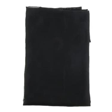 Imagem de Dynwave Véu de Dança do Ventre em Seda com Detalhes Brilhantes, Preto, Um tamanho