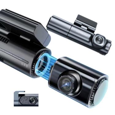 Imagem de XRC TECH 3 câmeras de painel de carro 5K, lente dupla 4K + 1080p DVR, câmera frontal + lateral + traseira, WiFi 5G integrado, navegação GPS, monitor de estacionamento ADAS, gravador de vídeo, super