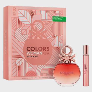 Imagem de Kit Benetton United Colors Woman Intenso Perfume Feminino Eau de Parfum 80ml + Mega Spritzer 10ml