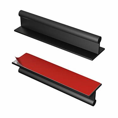 Imagem de Maçaneta autoadesiva HRX com borda para porta – fácil de instalar, fácil de instalar, descasque e cole em vidro, madeira, metal, plástico – Maçaneta de portas deslizantes para frentes de cozinha, gavetas e painéis de cômoda – 2 unidades