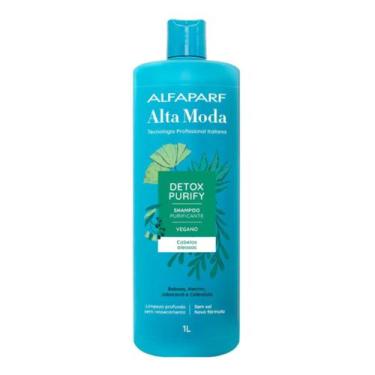 Imagem de Shampoo 1L  Alfaparf Alta Moda Detox Purify - Limpeza Poderosa E Prolo