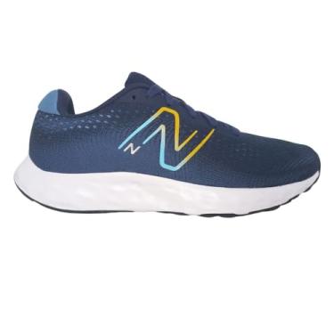 Imagem de Tênis New Balance 520V8 Corrida Masculino M520V8 (Azul Marinho-Amarelo, BR, Adulto, Numérico, 44)
