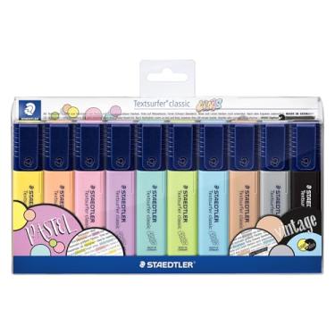 Imagem de Marcador de Texto, Staedtler, Textsurfer Classic, 10 Cores Pastel