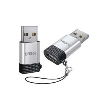 Imagem de Adaptador hrebos usb-a para usb-c hs-223
