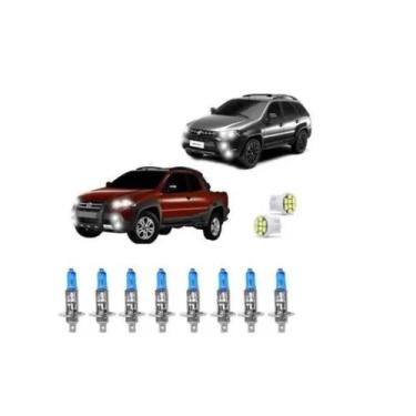 Imagem de Palio Weekend Strada Adventure Farol Lampadas Super Brancas - Blue Lio