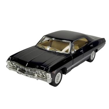 Imagem de Miniatura Carrinho De Ferro chevrolet impala 1967 Abre a Porta Carro antigo de Coleção Metal (impala preto)