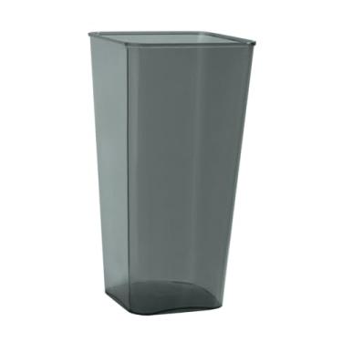 Imagem de UxicRuya Vaso de Flores Acrílico, Balde Alto Inquebrável, Arranjo de Flores, Vaso Decorativo para Quarto, Mesa de Festa, Decoração de Casa, Cinza L