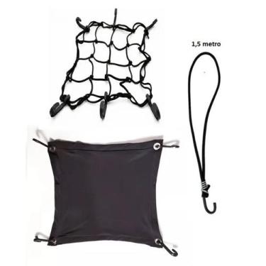 Imagem de Kit Aranha Tecido Aberta 35x35 Elastico 1.5 Mt Capacete Capa - Dvsc