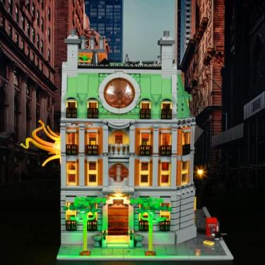 Imagem de Bourvill LED Lights Kit for Lego Marvel Sanctum Sanctorum 76218 - Lights Set Compatible with Lego 76218 Set -Classic Version (Lights Kit Without Model)