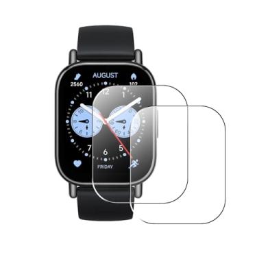 Imagem de Natbok Pacote com 2 protetores de tela de vidro temperado para Xiaomi Redmi Watch 5 Lite, dureza 9H, anti-impressões digitais, sem bolhas, transparente HD, cobertura total