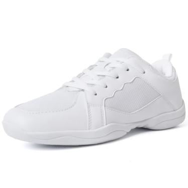 Imagem de CADIDL Cheer Shoes para mulheres, branco, líder de torcida, atlético, dança, tênis, tênis de caminhada, L01-branco, 36