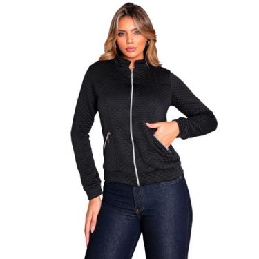 Imagem de Casaco Jaqueta Feminina Modelo Bomber Blusa Matelassê - Gisele Freitas