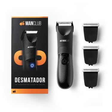 Imagem de MANCLUB® Kit Higiene Máxima com: O Desmatador® e 3 Lâminas de Cerâmica com Tecnologia Anti-Cortes - Aparador Elétrico  Região Íntima e Pelos Corporais