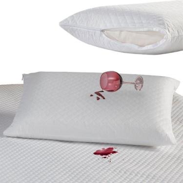 Imagem de Protetor De Travesseiro Impermeável Matelado Com Zíper - Enxovais Casa