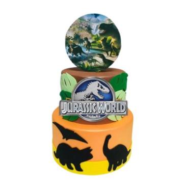Imagem de Bolo Fake Jurassic World - Catavento Festa dos Sonhos