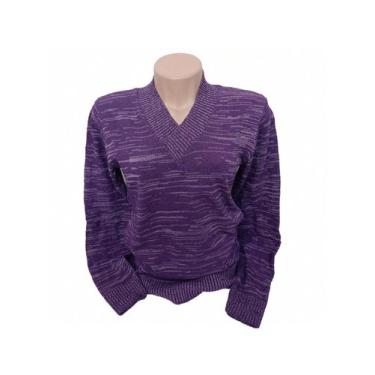 Imagem de Blusa Tricô Feminina Mescla com Elastano Meia Estação - Maria Malhas, 