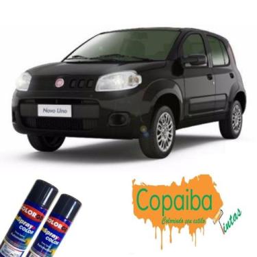 Imagem de Tinta Spray Automotiva (PRETO LISO) NA COR DO SEU CARRO 300ml Feita na
