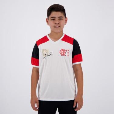 Imagem de Camisa Flamengo Retrô Zico Infantil - Braziline, 10 ANOS