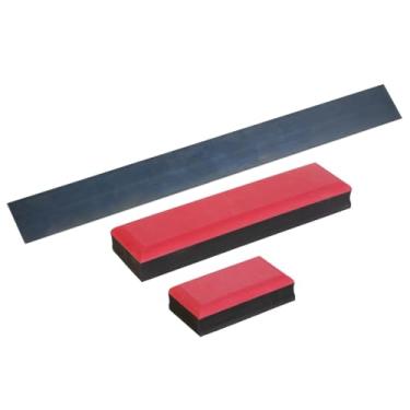 Imagem de Pintando Carro, Kit 2 Tacos Manual Eva D/pintura Automotiva + Régua Quantidade de cascalhos:0;Cor:Vermelho