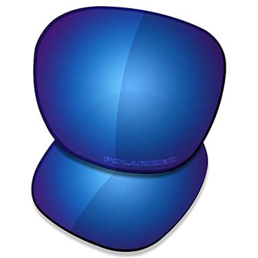 Imagem de SAUCER Lentes de reposição premium para óculos de sol Oakley Garage Rock OO9175 High Defense - Azul meia-noite polarizado