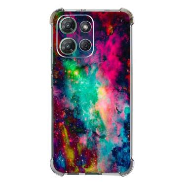 Imagem de Beaucov Capa para Moto G Power 2025, universo colorido, proteção contra quedas, à prova de choque, capa protetora de corpo inteiro resistente a arranhões para Motorola Moto G Power 2025