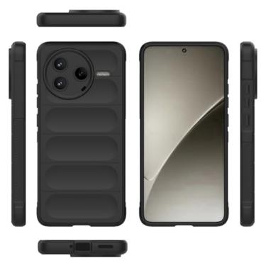 Imagem de Elubugod Capa compatível com Xiaomi Poco F7 Pro 5G, capa para celular TPU macia compatível com Xiaomi Redmi K80 5G preta
