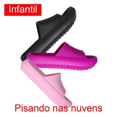 Imagem de Chinelo slide sandalia nuvem infantil juvenil menino menina anatomico 
