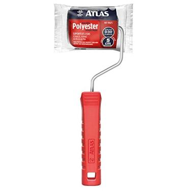 Imagem de Atlas - Rolo de Pintura de Espuma de 5cm em 100% Poliéster e Com Densidade 30 (kg/m³), Cor Cinza