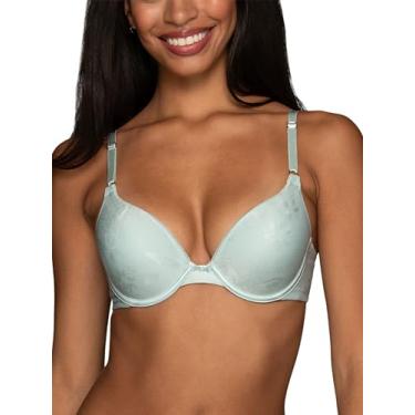 Imagem de Vanity Fair Sutiã push-up feminino Ego Boost, adiciona até um tamanho de bojo completo, sutiãs push up com aro para mulheres, Jacquard de opala de primavera, 34A