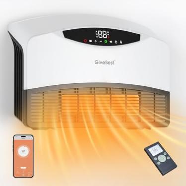 Imagem de GiveBest Smart Wall Heater - 1500W Space Heater for Indoor Use, Work with Alexa, Adjustable Thermostat, Remote and WiFi Control, 24H Timer, Easy-mounted Heater for Bedroom Office Garage RV