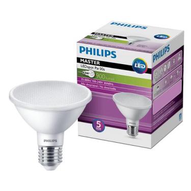 Imagem de Kit 5 Lâmpadas Led Par30 9,5W 900Lm Bivolt Philips, 110V/220V, BRANCO-