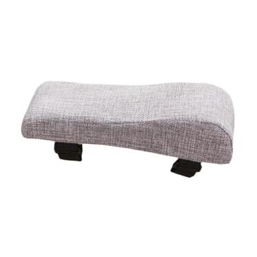 Imagem de Esquirla Cadeira de escritório braço braço almofada cadeira de cadeira de braço cadeira de capa de cadeira preenchimento de reclinarias confortáveis, Cinza Claro