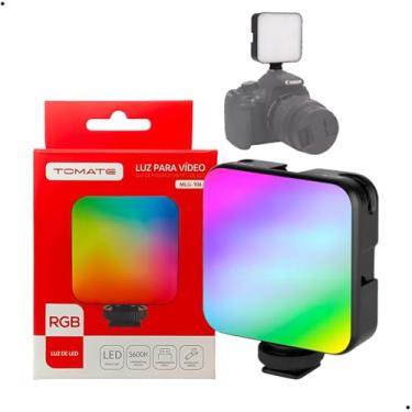 Imagem de Luz de Preenchimento LED 7W Para Vídeos RGB 110V/220V Temperatura de Cor Ajustável e Bateria Recarregável de Longa Duração