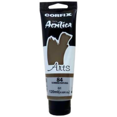 Imagem de Tinta Acrílica Arts Corfix 120ml G1 - 85120, 084 - SOMBRA NATURAL