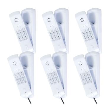 Imagem de Telefone Com Fio TC 20 Cinza Ártico Intelbras - 6 Unidades