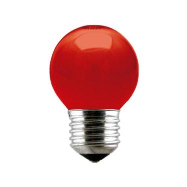 Imagem de Lâmpada Incandescente Taschibra Bolinha 15W 220V Vermelha