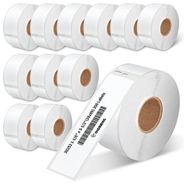 Imagem de COLORWING 12 rolos de etiqueta de código de barras compatível com Dymo 30252, 28 mm x 89 mm, funciona com Dymo LabelWriter 450, 450 Turbo, 4GG, 400 impressoras (4200 etiquetas)
