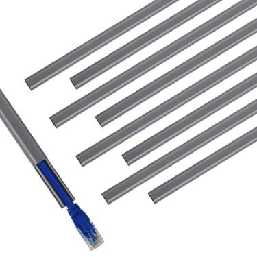 Imagem de Capa de parede de um cabo de 388.6 cm (9X C 17 pol) - Mini hider fio, capa de fio para esconder o fio do alto-falante, cabo de monitor de bebê - Canal de fio pintável para corretivo de cabos, L 12,7