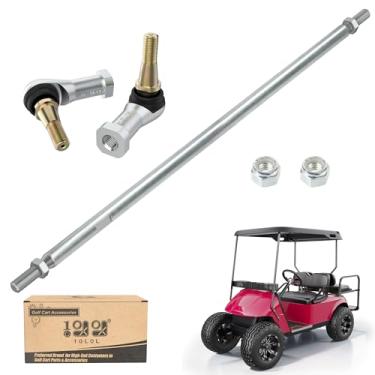Imagem de 10L0L Conjunto de haste de direção para carrinho de golfe, haste de direção e extremidade de tirante (esquerda e direita) serve para carrinhos de golfe EZGO Gas & Electric Years 2001-Up (26,44