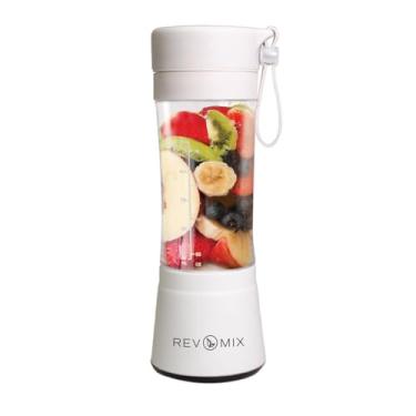 Imagem de Handy Gourmet RevMix (branco) para smoothies e shakes em movimento