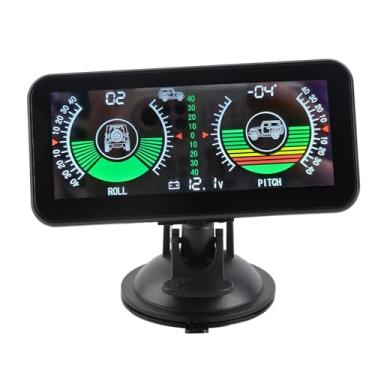 Imagem de Medidor de Inclinação de Inclinômetro de Carro Inteligente Universal - Medidor de Inclinação de ângulo Digital HUD de Alta Resolução para Medição de Passo e Rolo de Veículo Accu e