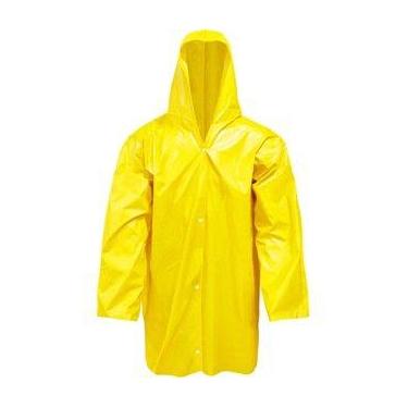 Imagem de Capa de Chuva Com Capuz Amarela resistente 3 Tamanho - Plastcor