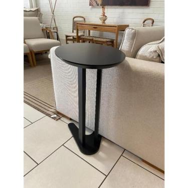 Imagem de Mesa de Apoio Sofá Lateral Notebook(Preto Fosco)
