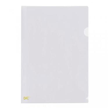 Imagem de Pasta em L ofício Cristal 041PP-CR pacote c/ 10 unid Dac