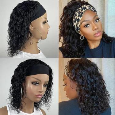 Imagem de Peruca Kislemon 12" Water Wave Human Hair 150% de densidade