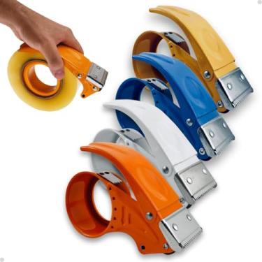 Imagem de Aplicador Passador Dispensador Manual de Fita Adesiva Larga Grande Metal