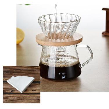 Imagem de Raleo V60 Filtro De Café Reutilizável Cafeteira 600ml