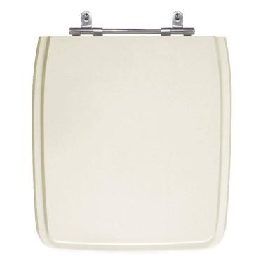 Imagem de Assento Laqueado Anturius Bege Tampa Vaso Luzarte Em Mdf