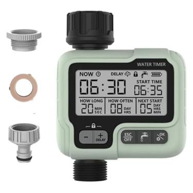 Imagem de BYYINGSUS Temporizador de água Autom-ATIC para jardim, máquina de irrigação digital, aspersor inteligente usado ao ar livre para economizar tempo (UE)